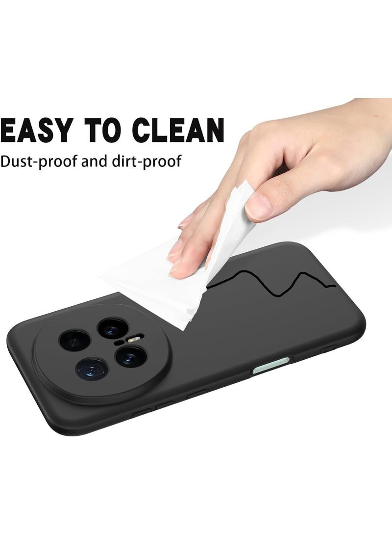 جراب حماية لهاتف Honor Magic 8 Pro، مصنوع من السيليكون المرن الناعم، بتصميم نحيف، وغطاء خلفي من مادة TPU سوداء غير لامعة، مع حماية للكاميرا، مصمم خصيصًا لهاتف Honor Magic 8 Pro 5G. - Image 4